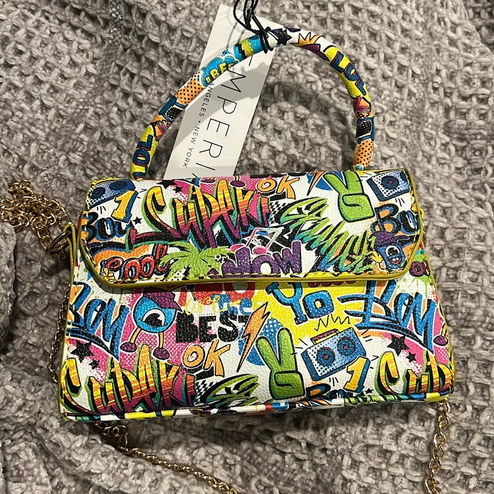 Emperia vegan mini graffiti purse‎